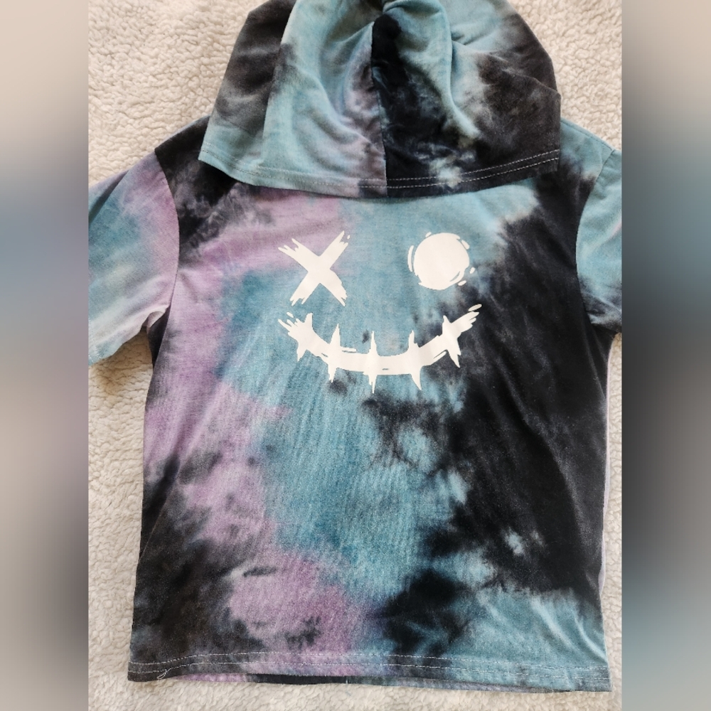 Boy's Hooded Tie Dye Tee